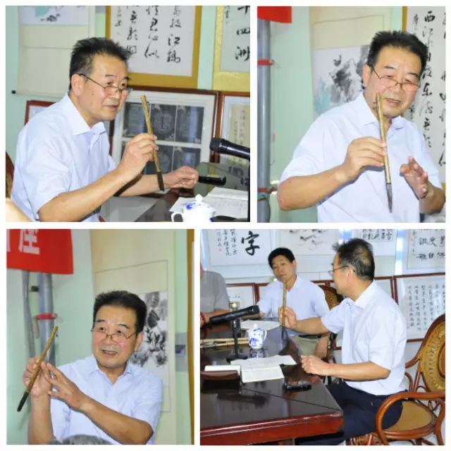 枣庄著名书法家褚衍举莅临万洲第一街奚仲书画院讲学!