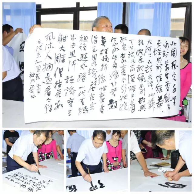 枣庄著名书法家褚衍举莅临万洲第一街奚仲书画院讲学!