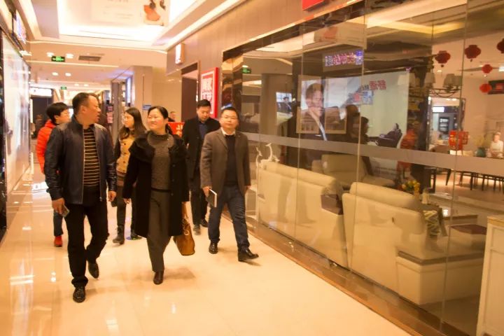 合肥市商务局、招商局、财政局、合巢经开区经贸发展局一行领导莅临巢湖瑞丰国际建材家居博览城检