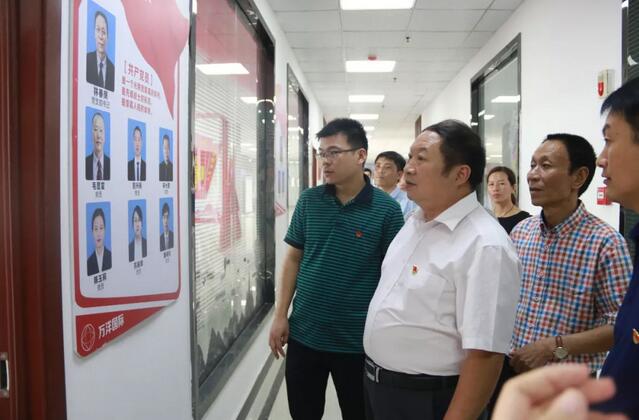 热烈欢迎郸城县委组织部副部长胡兆臣等领导到郸城万洋党支部检查指导党建工作!