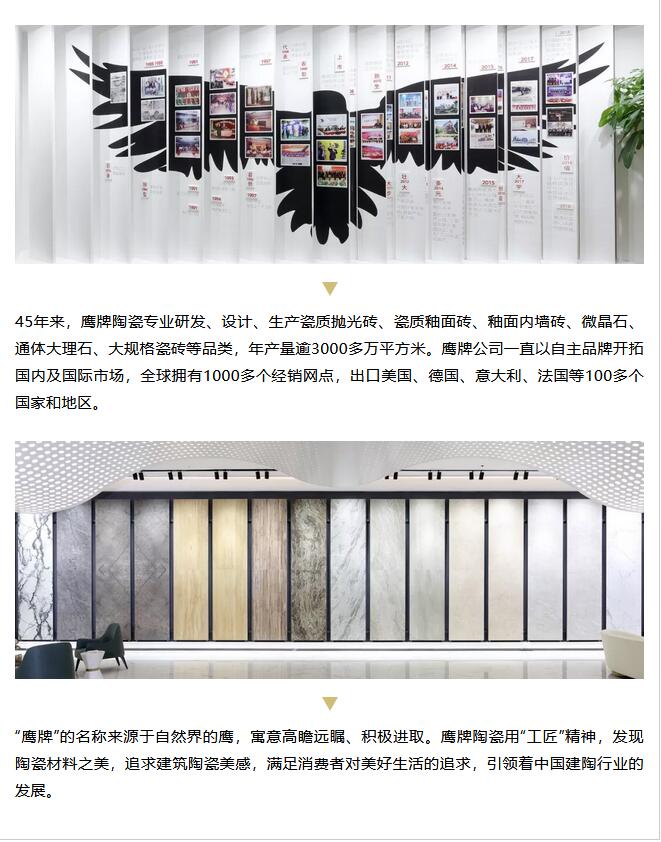 鹰牌陶瓷旗舰店进驻万洲浙商城,为理想生活而来!