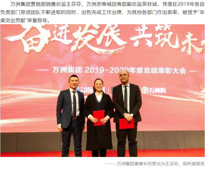 热烈祝贺万洲集团2019-2020年度总结表彰大会取得圆满成功