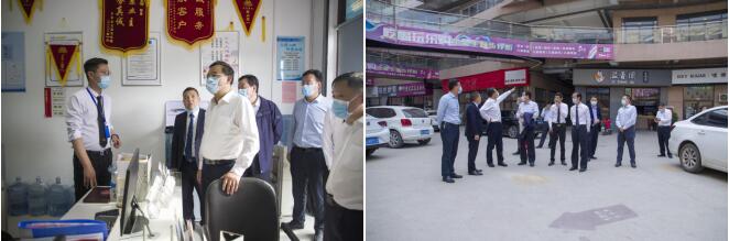 枣庄市政府副市长邵士官莅临万洲第一街视察指导工作