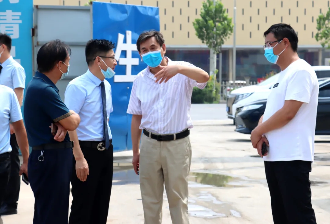 李国庆调研员一行莅临万洲汇项目调研的省市重点项目推进工作情况