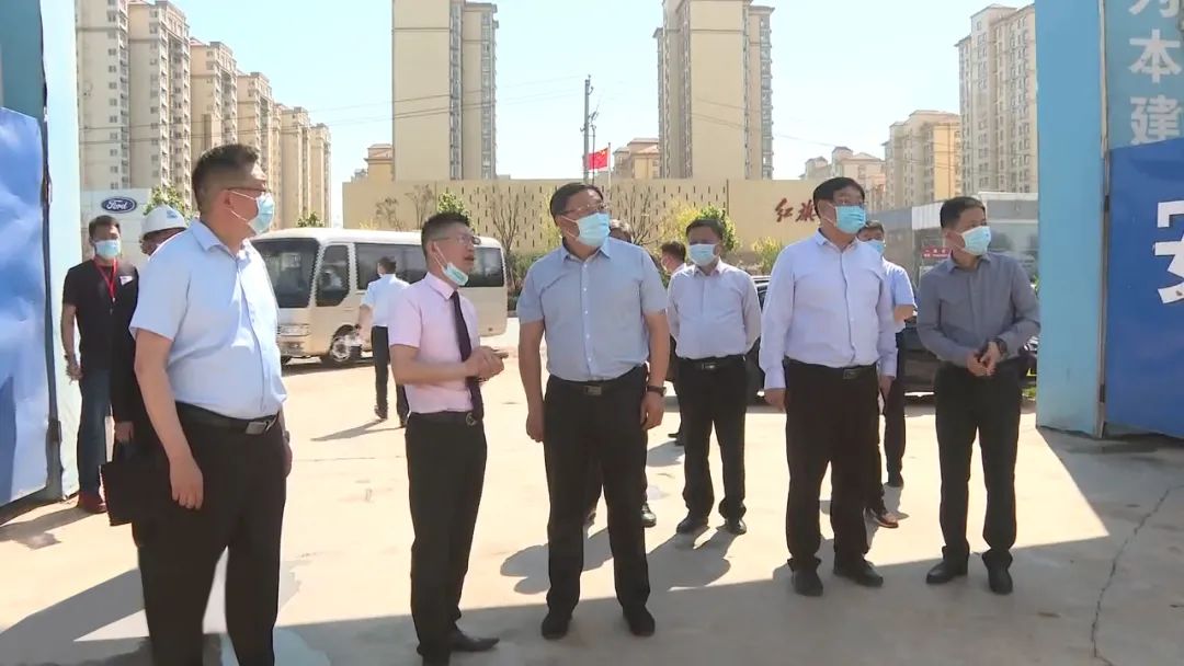 鹤壁市委书记马富国莅临万洲汇项目现场关心指导工作